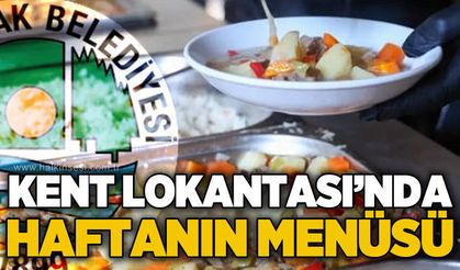 Zonguldak Belediyesi Kent Lokantası’nın haftalık menüsü belli oldu