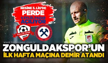 Nesine 3. Lig’de perde 6 Eylül Pazar günü açılıyor: Zonguldakspor'un ilk hafta maçına Demir atandı!