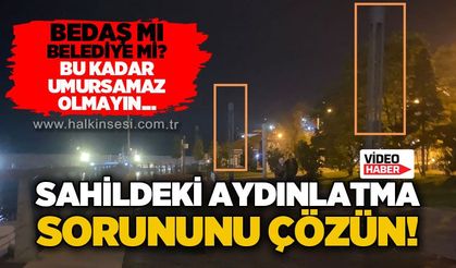Zonguldak sahilinde aydınlatma isyanı: Vatandaş tek başına yürüyemiyor!