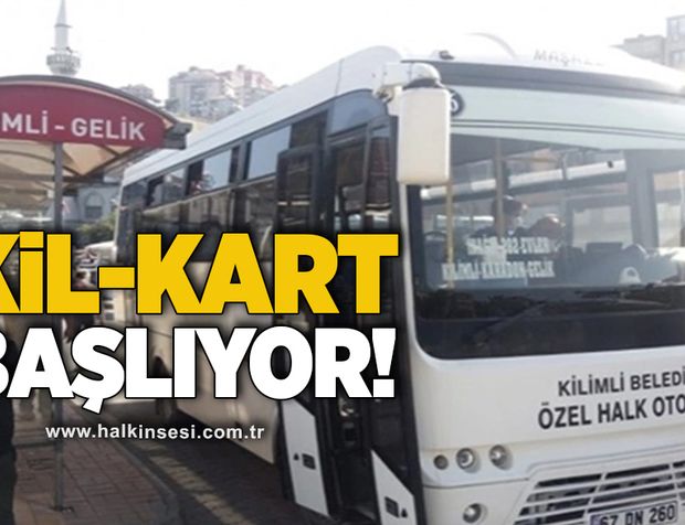 Kilimli otobüslerinde elektronik bilete geçiyor
