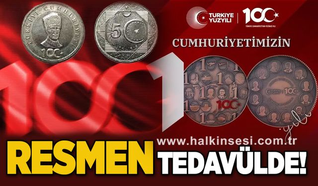 5 Türk Lirası madeni para resmen tedavüle verildi!
