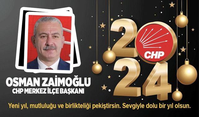 Osman Zaimoğlu'nun yeni yıl mesajı