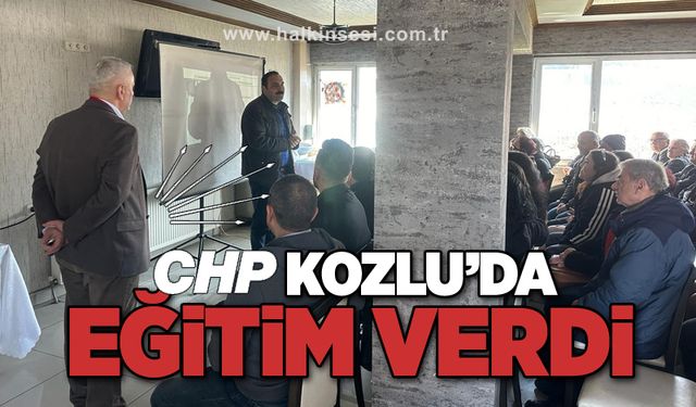 CHP Kozlu'da 'eğitim' verdi