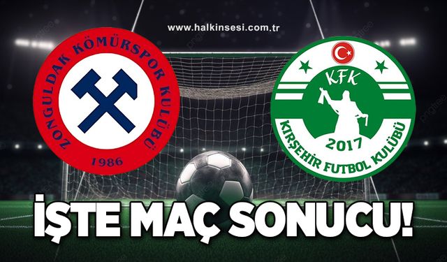 Zonguldak Kömürspor- Kırşehirspor maçı sona erdi