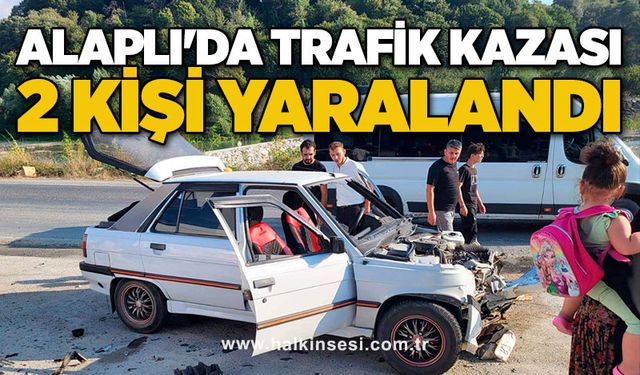 Alaplı'da trafik kazası: 2 kişi yaralandı