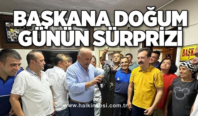 Başkana doğum günün sürprizi