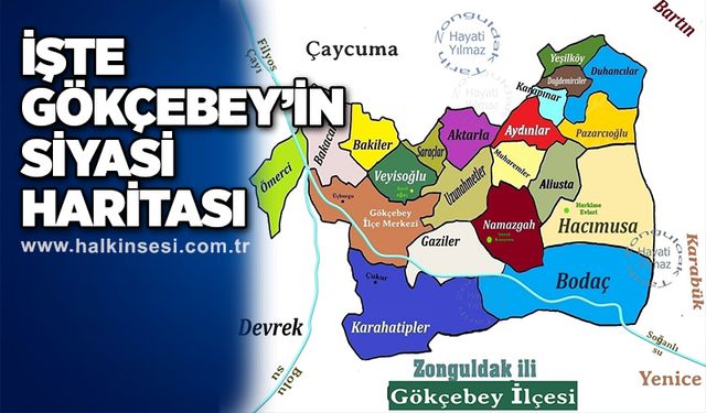 İşte Gökçebey’in siyasi haritası