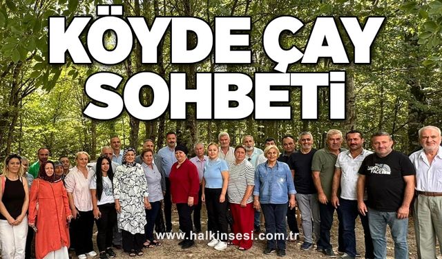 Köyde çay sohbeti