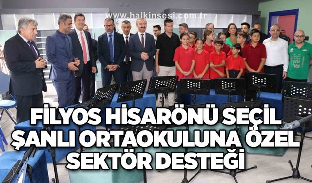 Filyos Hisarönü Seçil Şanlı Ortaokuluna Özel Sektör Desteği