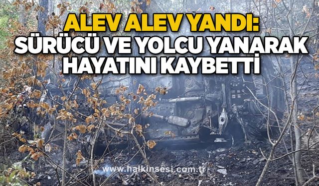 Alev alev yandı: Sürücü ve yolcu yanarak hayatını kaybetti