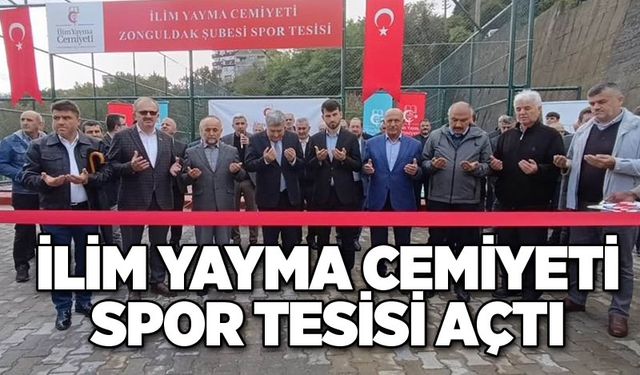 İlim yayma cemiyeti spor tesisi açtı