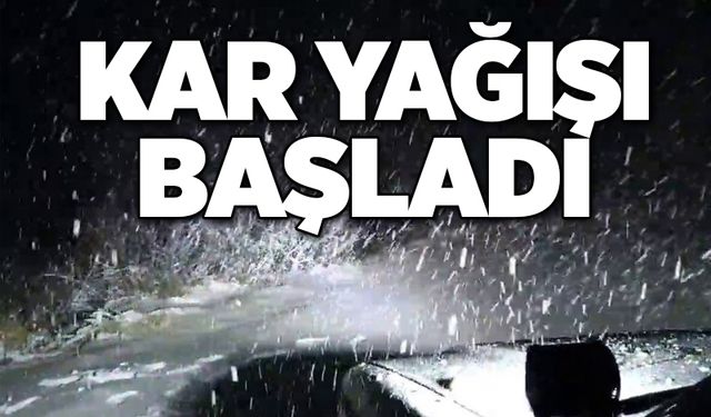 Kar yağışı başladı