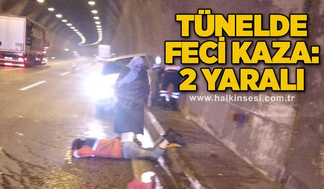 Tünelde feci kaza: 2 yaralı