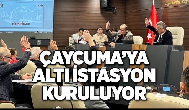 Çaycuma’ya altı istasyon kuruluyor