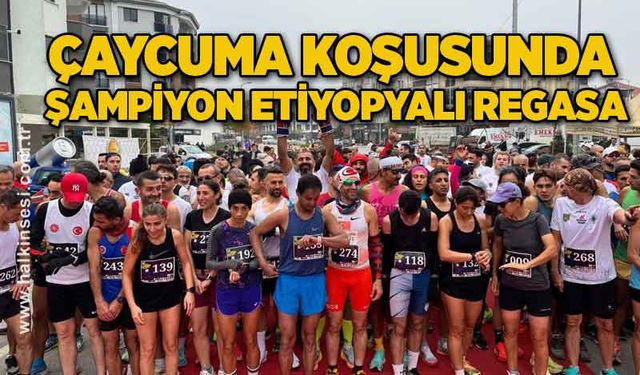 Çaycuma koşusunda şampiyon Etiyopyalı RegAsa