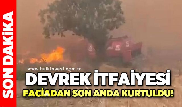 Devrek İtfaiyesi faciadan son anda kurtuldu!