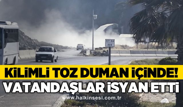 Kilimli toz duman içinde! Vatandaşlar isyan etti
