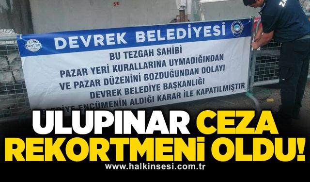Ulupınar ceza rekortmeni oldu!