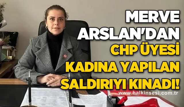 Merve Arslan'dan CHP üyesi kadına yapılan saldırıyı kınadı!