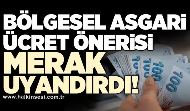 Bölgesel asgari ücret önerisi merak uyandırdı!