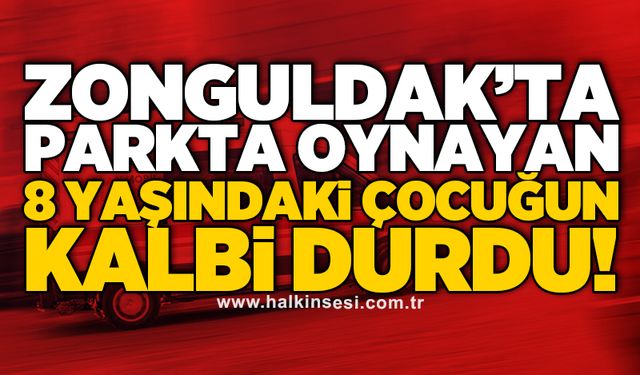 Zonguldak’ta parkta oynayan 8 yaşındaki çocuğun kalbi durdu!