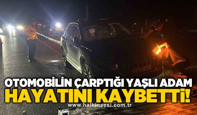 Otomobilin çarptığı yaşlı adam hayatını kaybetti!