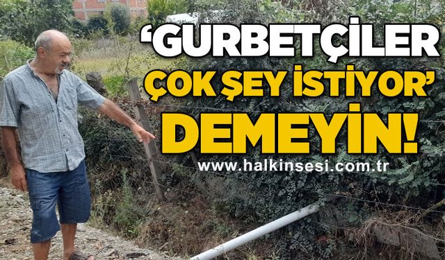 "Gurbetçiler çok şey istiyor" demeyin!