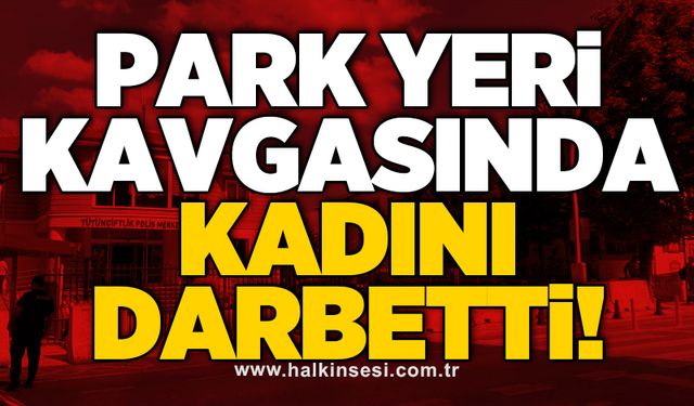 Park yeri kavgasında kadını darbetti!
