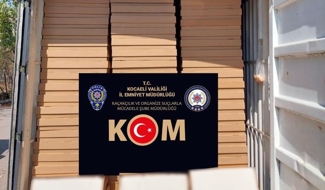 560 tepsi sigara filtresi ele geçirildi