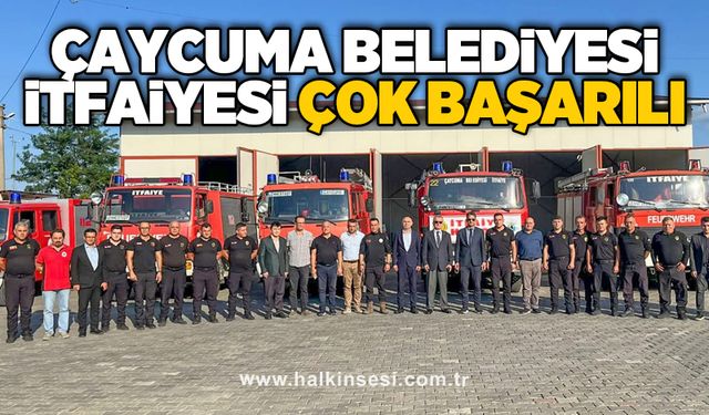 Çaycuma Belediyesi İtfaiyesi çok başarılı
