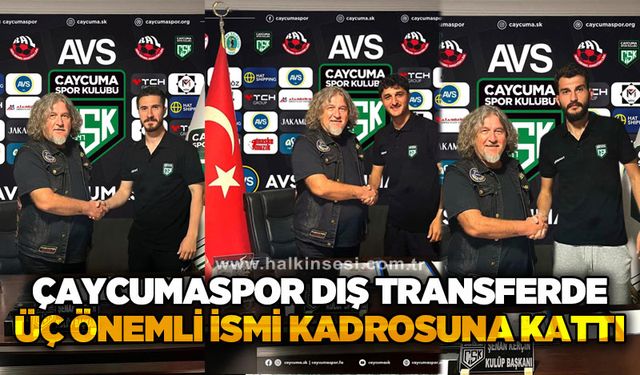 Çaycumaspor dış transferde üç önemli ismi kadrosuna kattı...