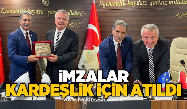 İmzalar kardeşlik için atıldı