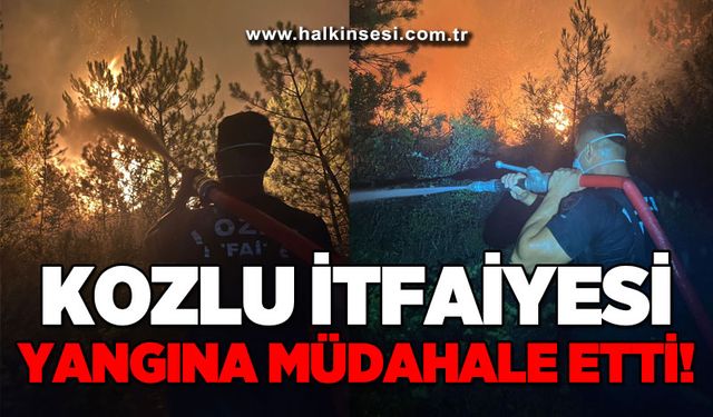 Kozlu İtfaiyesi yangına müdahale etti
