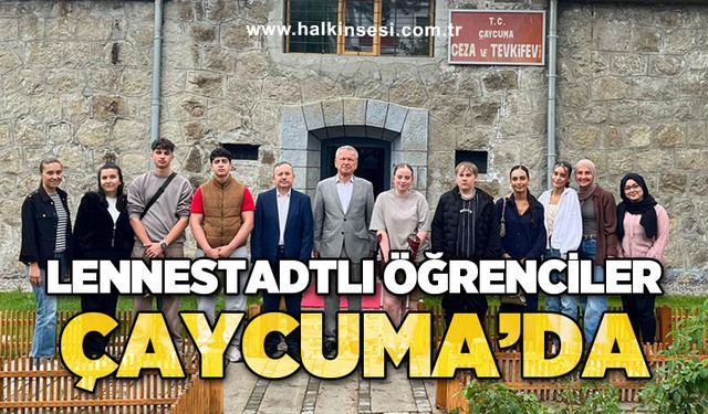 Lennestadtlı öğrenciler Çaycuma'da