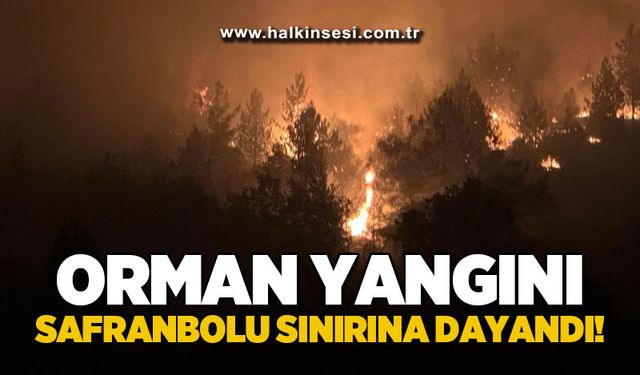 Orman yangını Safranbolu sınırına dayandı!