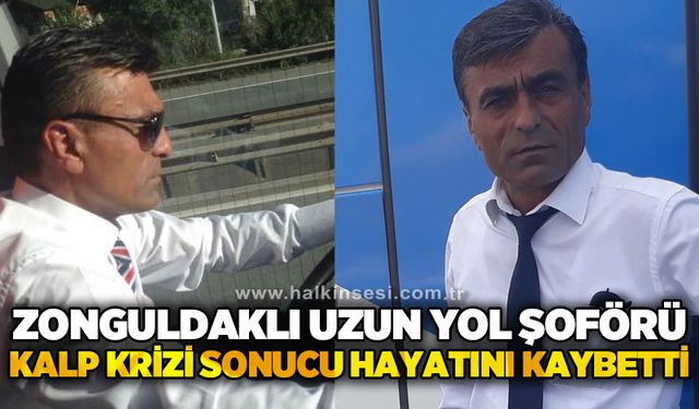 Zonguldaklı uzun yol şoförü kalp krizi sonucu hayatını kaybetti