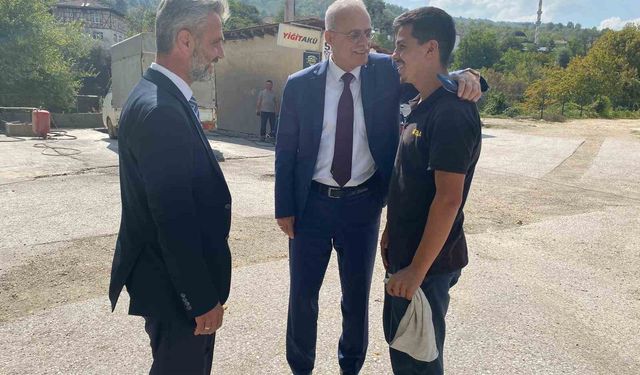 Yığılca’nın spor alanlarını Arslantürk inceledi