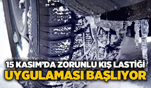 Zorunlu kış lastiği uygulaması 15 Kasım'da başlıyor