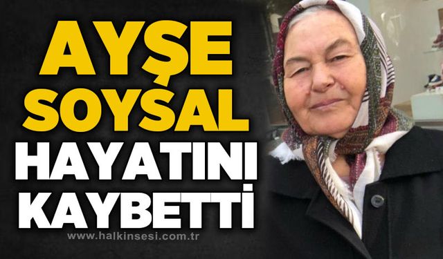 Ayşe Soysal hayatını kaybetti
