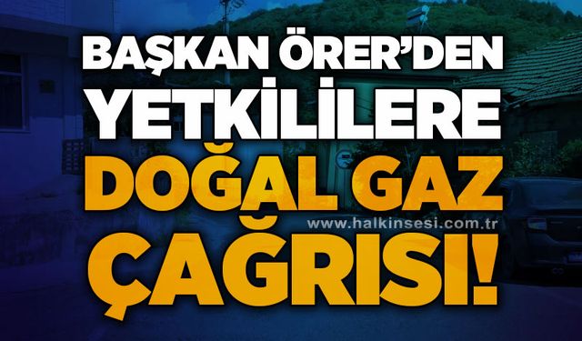 Başkan Atakan Örer yetkililer doğal gaz çağrısı
