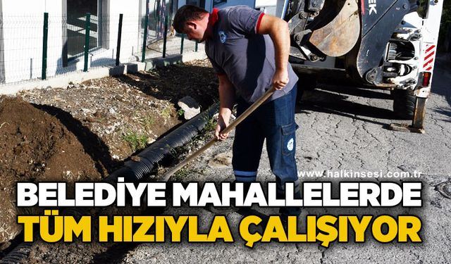 Belediye mahallelerde çalışıyor