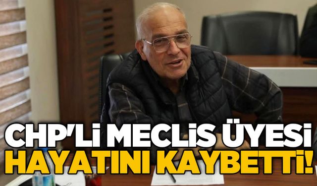 CHP'li meclis üyesi hayatını kaybetti!