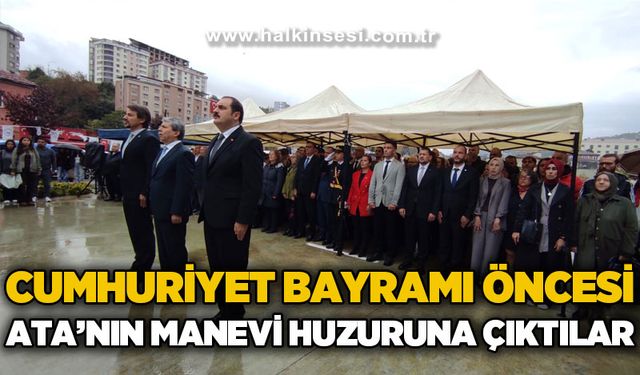 Cumhuriyet Bayramı öncesi ATA’nın manevi huzuruna çıktılar