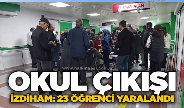 Okul çıkışı izdiham: 23 öğrenci yaralandı