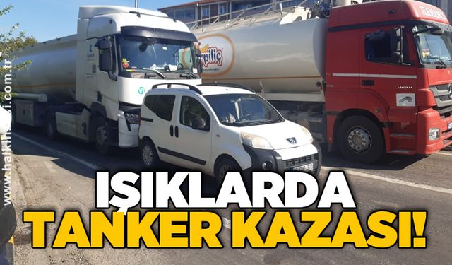 Işıklarda tanker kazası!