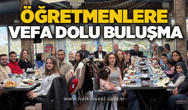 Öğretmenlere vefa dolu buluşma