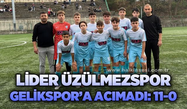 Lider Üzülmezspor, Gelikspor’a acımadı; 11-0
