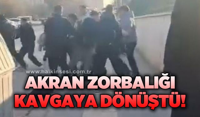 Akran zorbalığı kavgaya dönüştü
