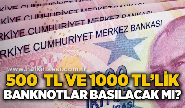 500 ve 1000 TL’lik banknotlar basılacak mı?