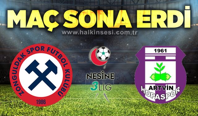 Maç sona erdi: Zonguldakspor FK-Artvin Hopaspor | Canlı Anlatım